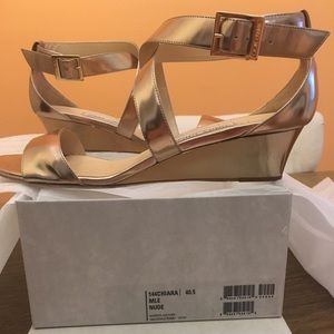 Jimmy Choo gold sandals